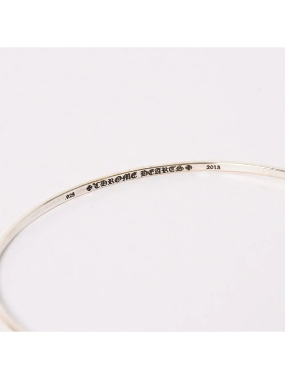 Chrome Hearts Bngl Bblgm Pls Bubblegum Plus Bangle 925 Sterling Silver Bracelet
